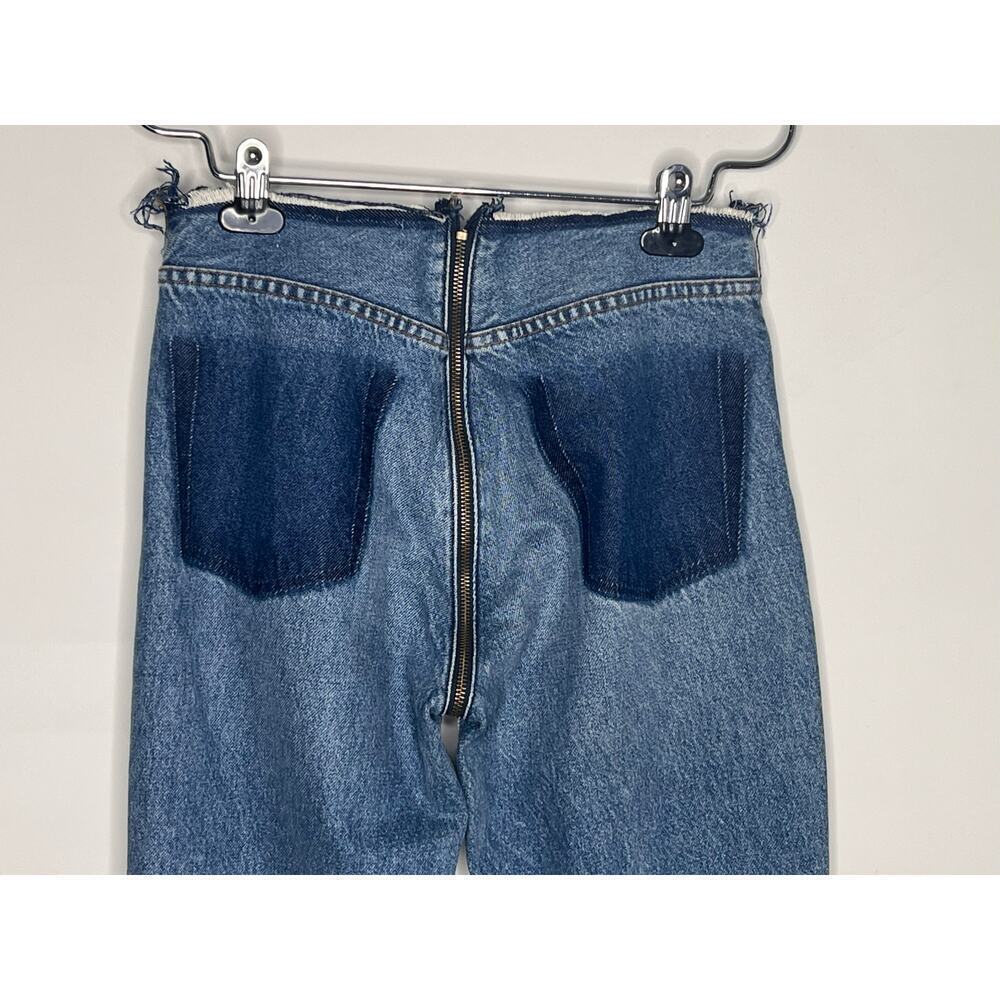 Reformation High Rise Straight Leg Ankle Zipper Jean Celtic Wash Women's Size 26 - Picture 8 of 11